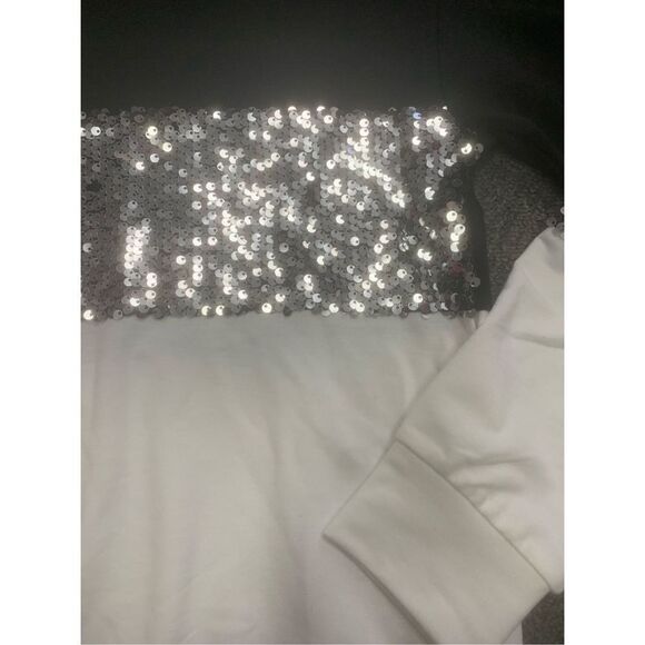 Sequin Striped Detail Sweatshirt - Picture 6 of 6